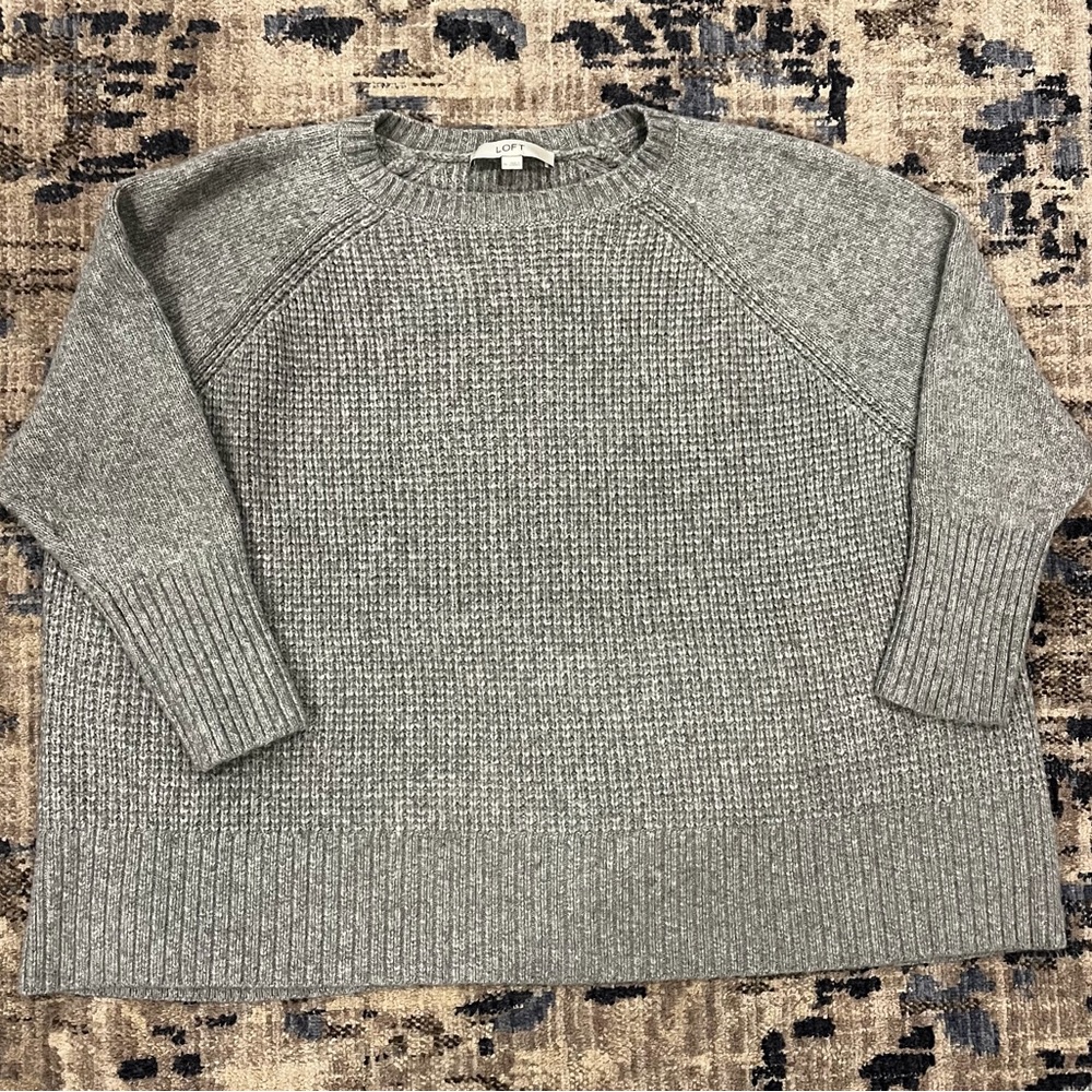 Loft gray oversized sweater, XL